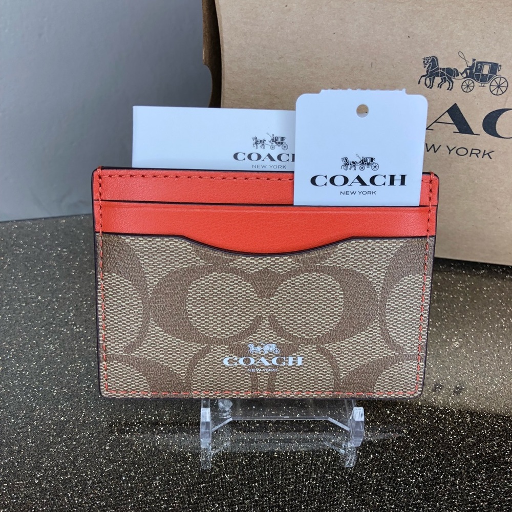 🎁 Coach signature Card case wallet - Picture 2 of 3